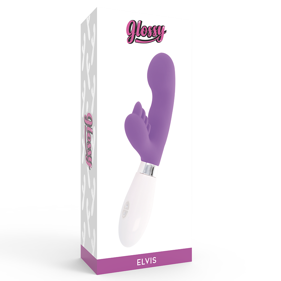 GLOSSY - ELVIS MASSAGGIATORE RABBIT VIOLA
