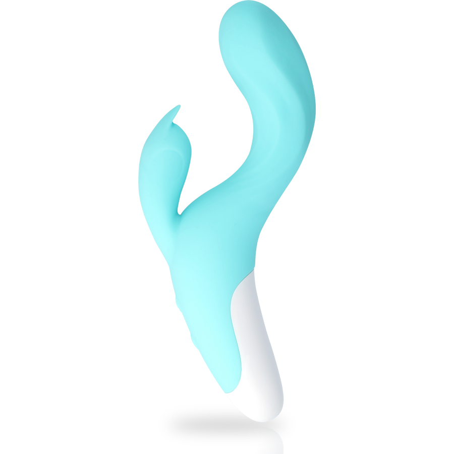 MIA - DRESDE VIBRATORE FLESSIBILE STIMOLATORE CLITORIDE E PUNTO G DOPPIO MOTERE TURCHESE