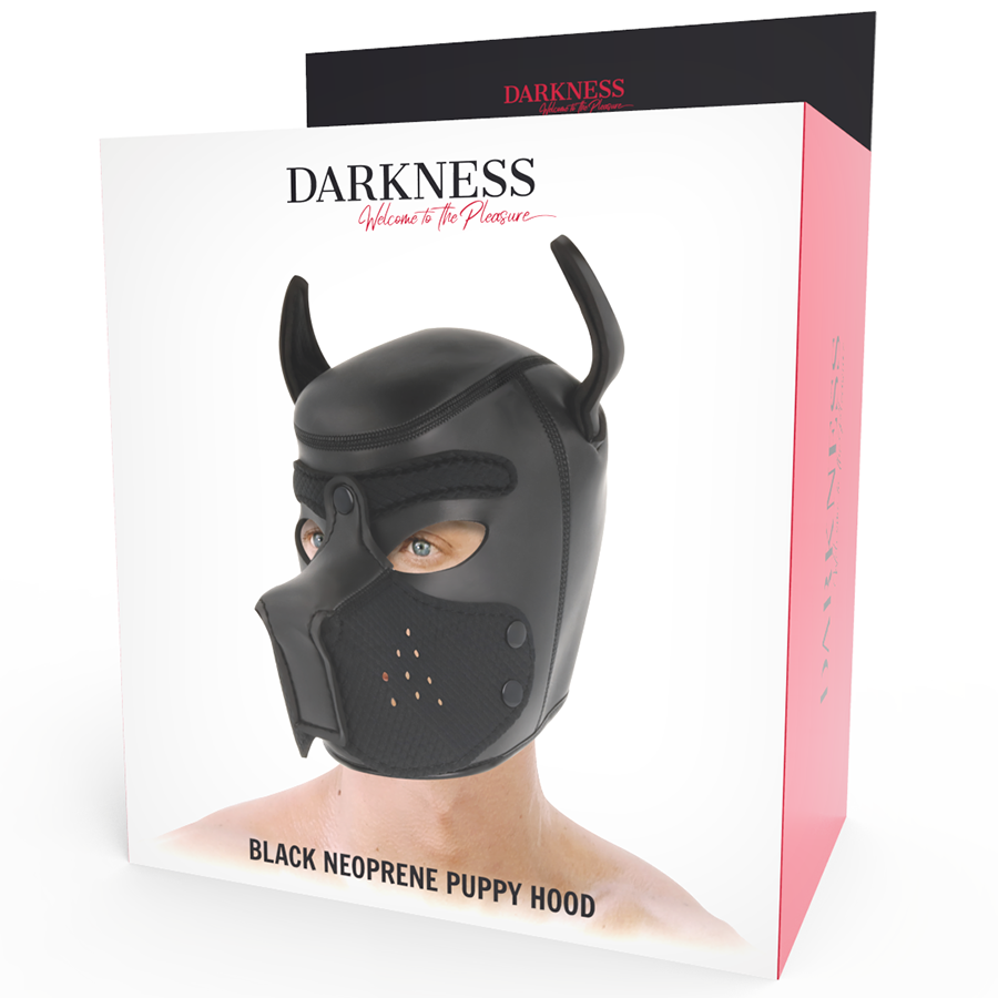 DARKNESS - MASCHERA CANE IN NEOPRENE CON MUSERUOLA RIMOVIBILE M