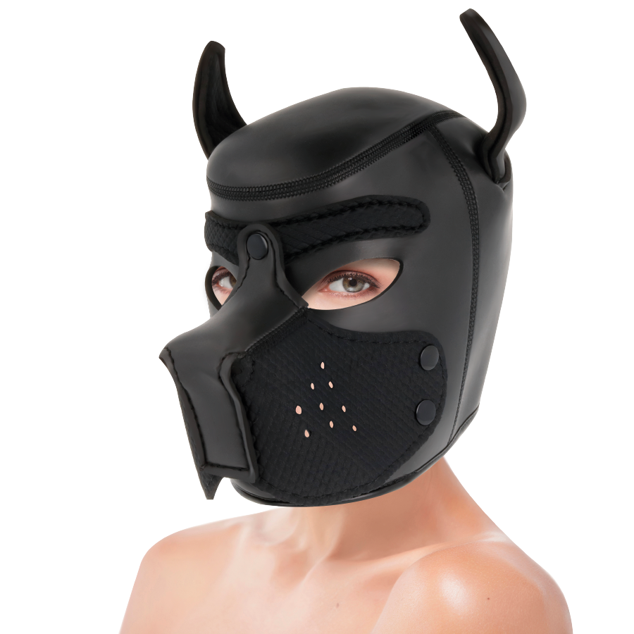 DARKNESS - MASCHERA CANE IN NEOPRENE CON MUSERUOLA RIMOVIBILE M