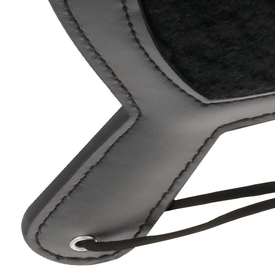 PADDLE FETISH DESIGN CUORE IN VELLUTO NERO, CONTROLLO DOMINANTE, ALTA QUALITÀ