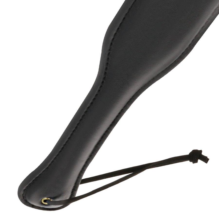 DARKNESS - PADDLE NERO IN VERA PELLE