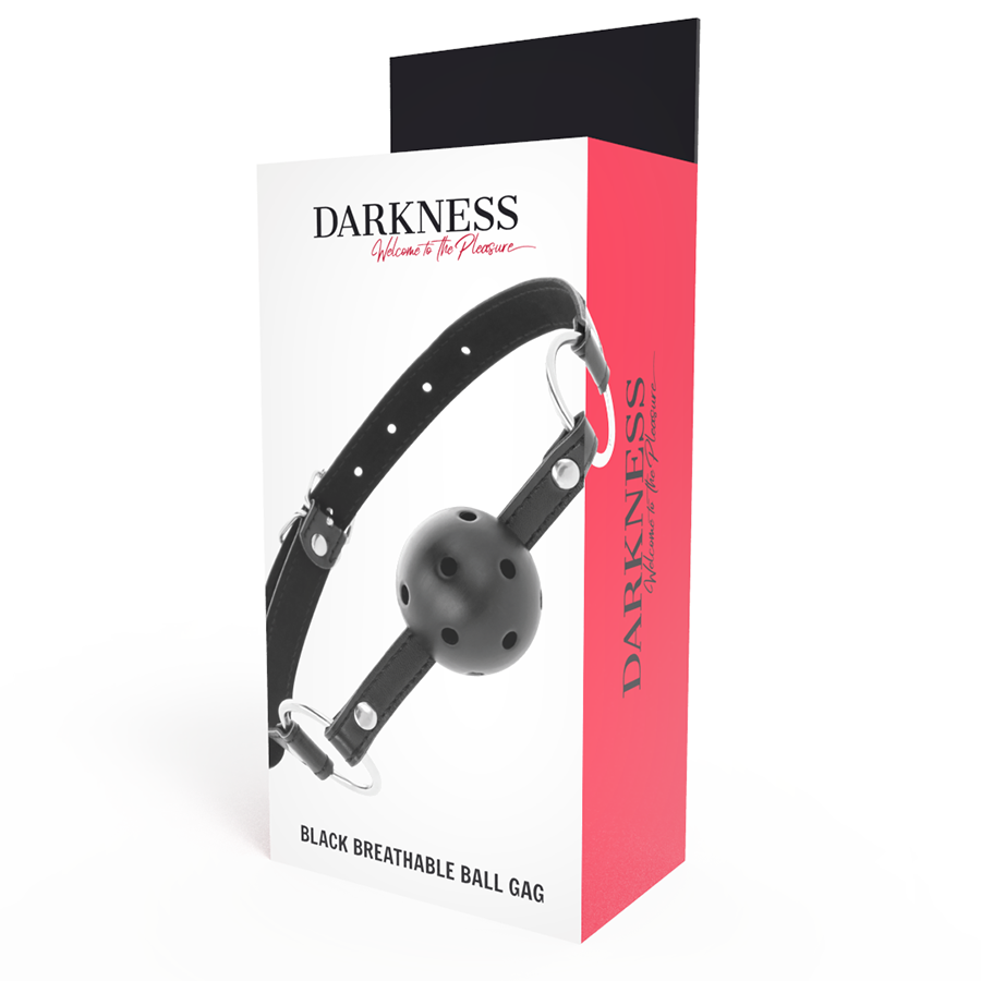DARKNESS - BALL GAG FORATO NERO
