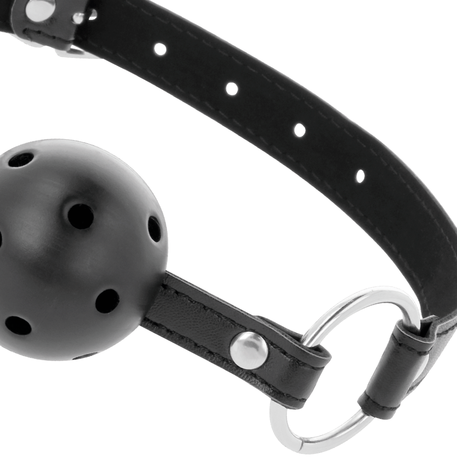DARKNESS - BALL GAG FORATO NERO