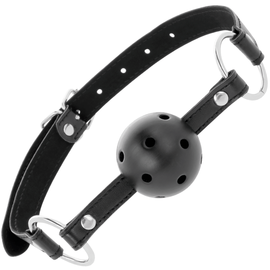 DARKNESS - BALL GAG FORATO NERO