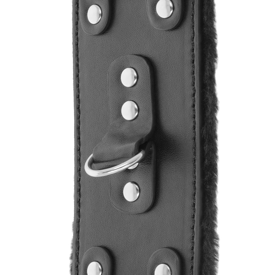 DARKNESS - MANETTE REGOLABILI CON FODERA IN PELLE NERA