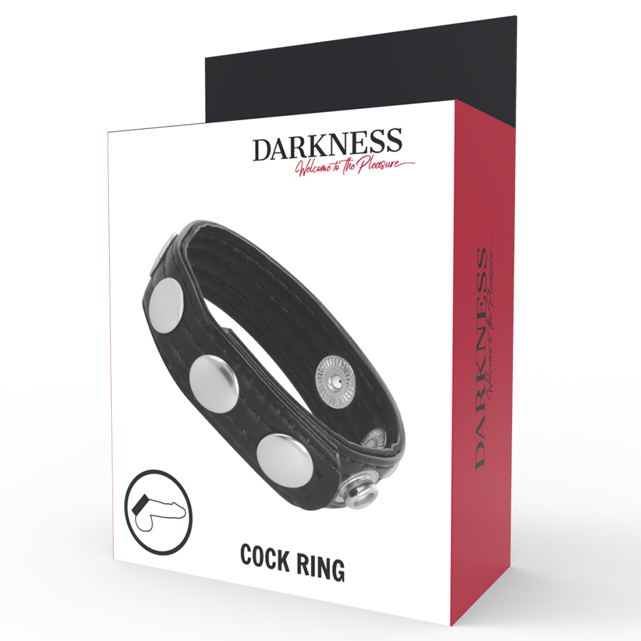 DARKNESS - ANELLO PENE IN PELLE