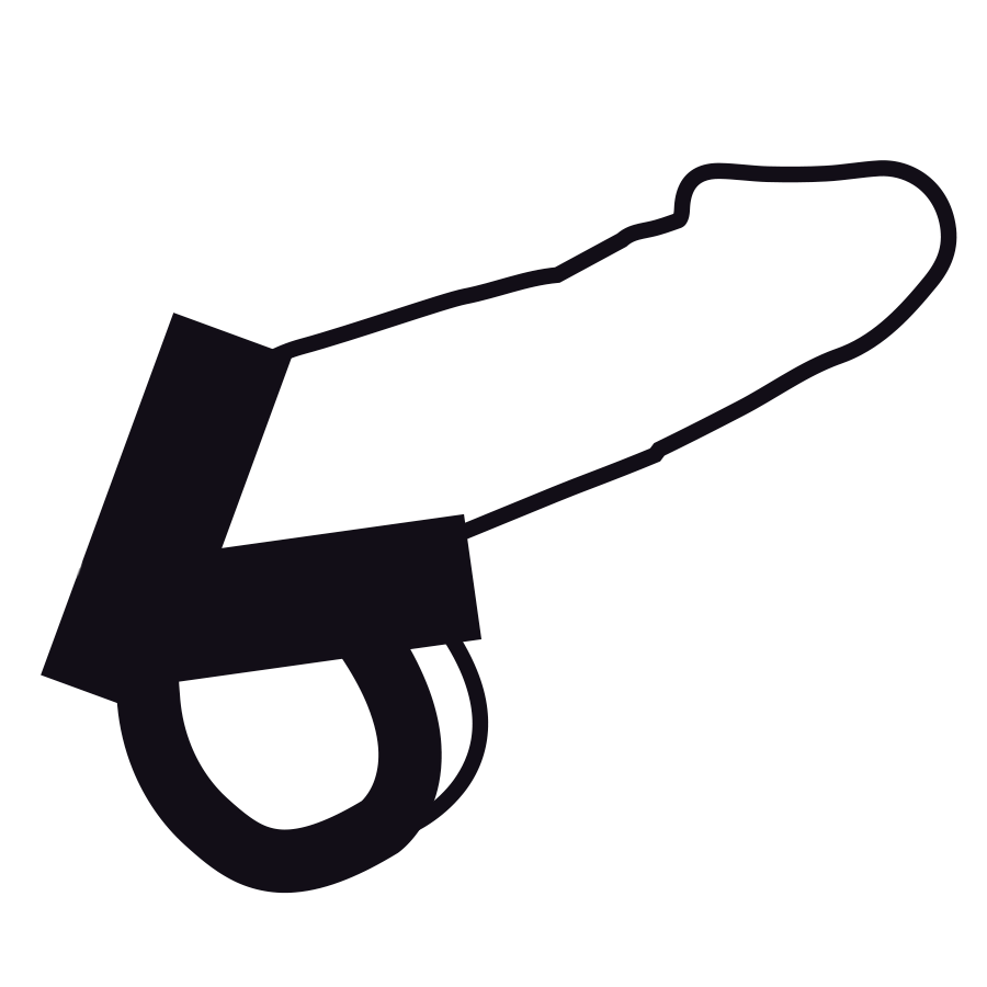 DARKNESS - ANELLO IN CUOIO PER PENE E TESTICOLI
