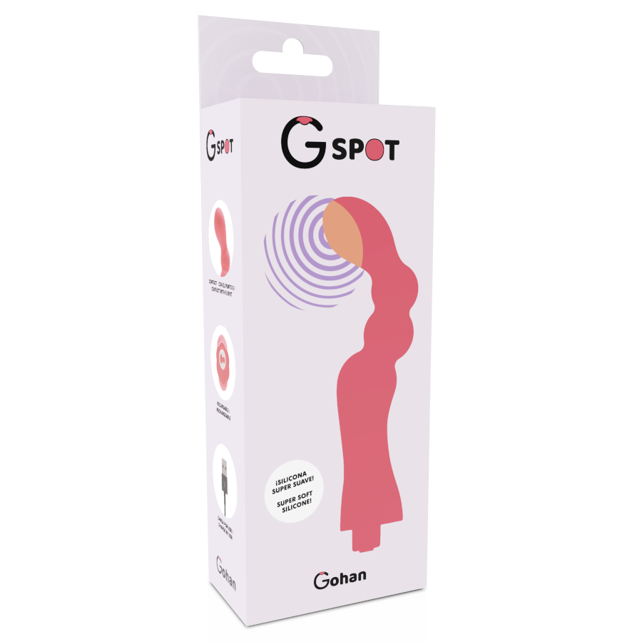 G-SPOT - GOHAH VIBRATORE PUNTO G ROSSO CHIARO