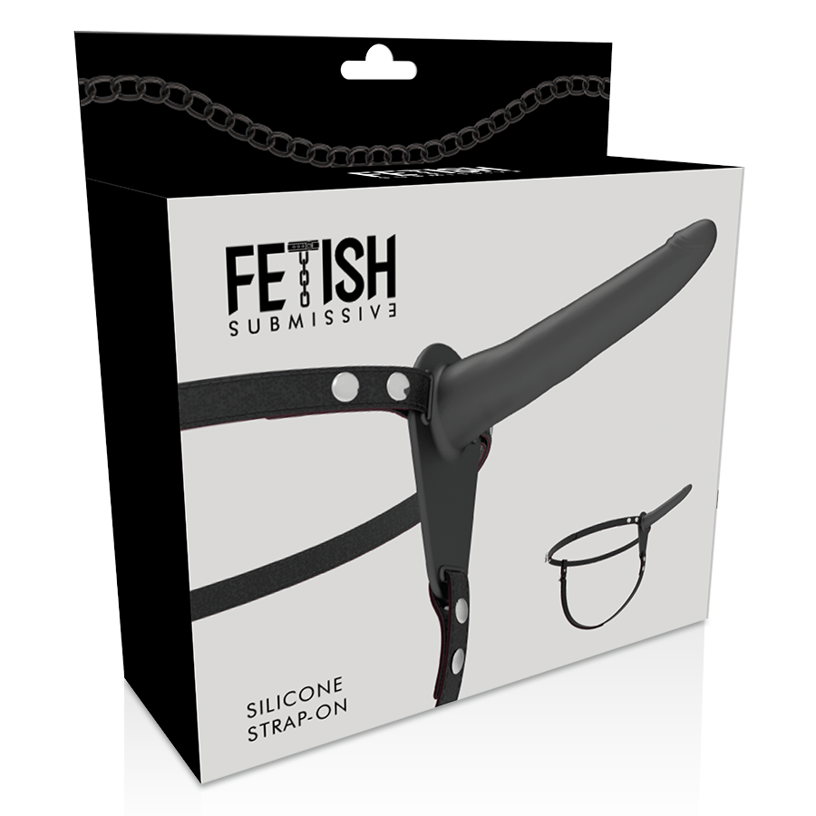 FETISH SUBMISSIVE - HARNESS IN SILICONE 15 CM NERO