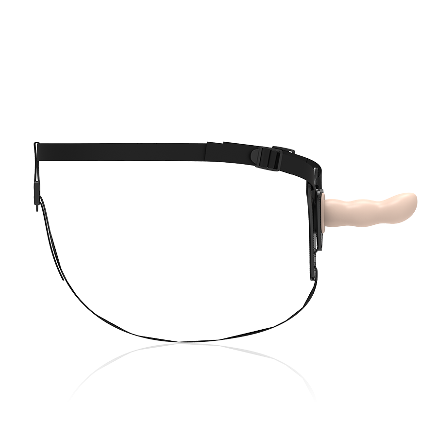 FETISH SUBMISSIVE - HARNESS IN SILICONE PUNTO G 12,5 CM NUDE