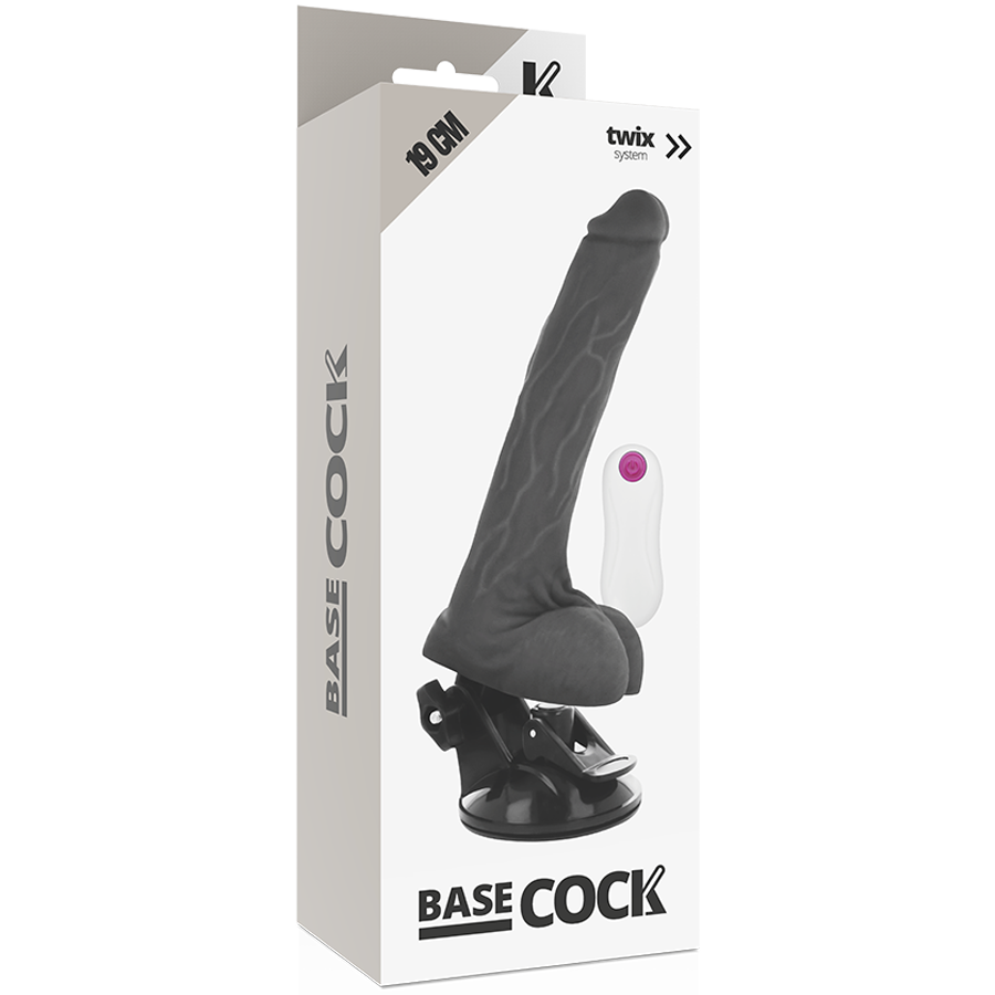 BASECOCK - VIBRATORE REALISTICO TELECOMANDO 19 CM -O- 4 CM