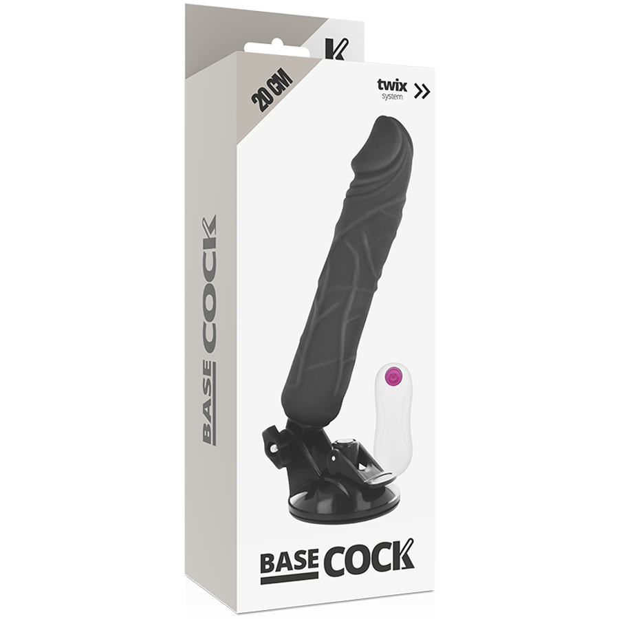 BASECOCK - VIBRATORE REALISTICO CON TELECOMANDO 20 CM -O- 4 CM