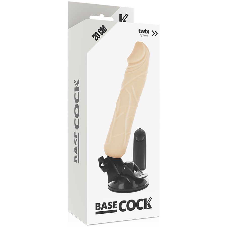 BASECOCK - VIBRATORE REALISTICO TELECOMANDO 20 CM -O- 4 CM