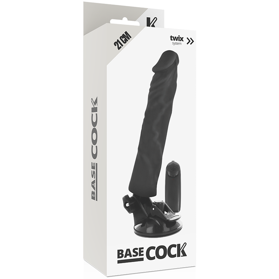 BASECOCK - VIBRATORE REALISTICO TELECOMANDO 21 CM -O- 4 CM