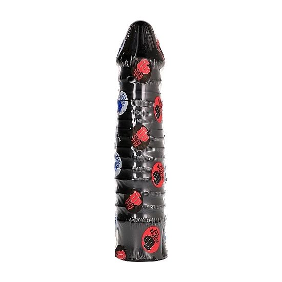 DILDO ANALE 26 CM, NERVATO E FLESSIBILE, DESIGN REALISTICO