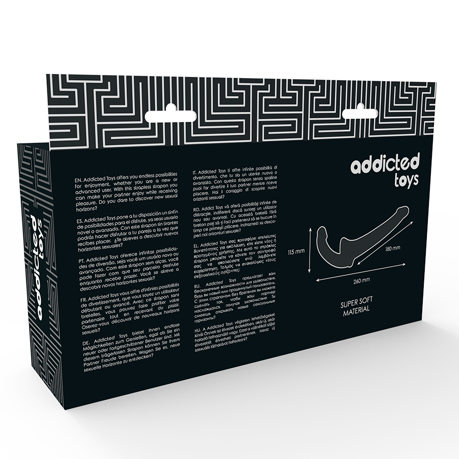 ADDICTED TOYS - STRAPON DILDO SENZA SOSTEGNO NATURALE