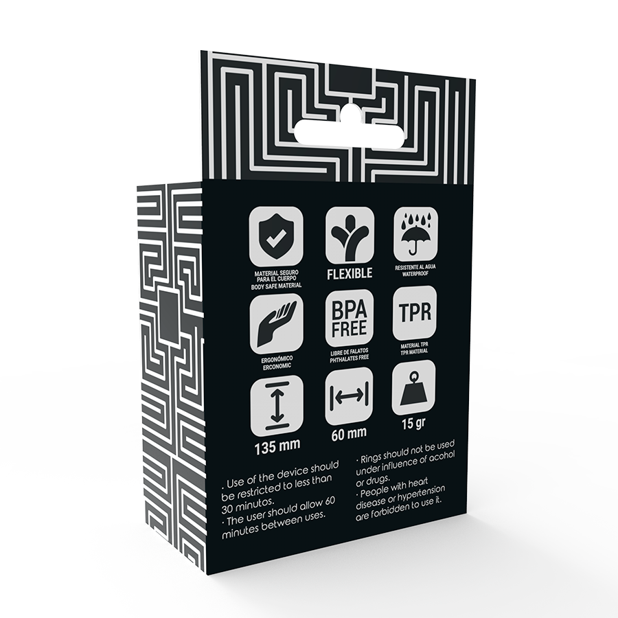 ANELLO PENE CLASSIC VARIE MISURE COLOR FUMO SET 3 PZ