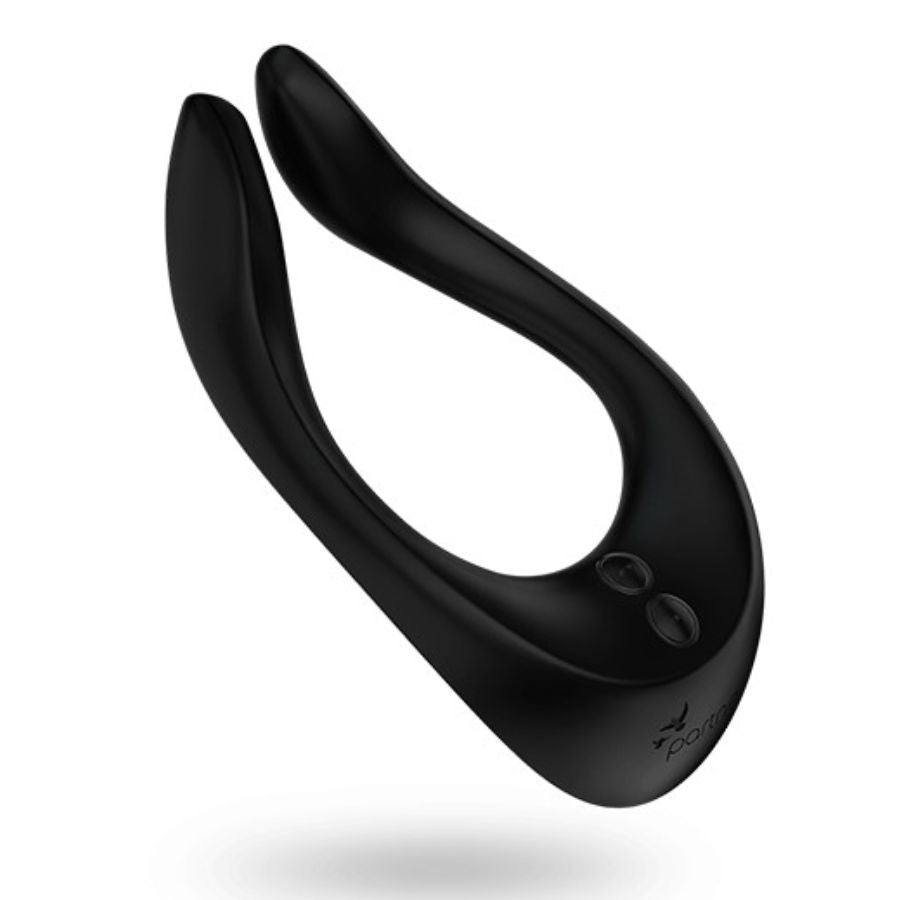 SATISFYER - PARTNER MULTIFUN 2 STIMOLATORE MULTIFUNZIONE DI COPPIA NERO