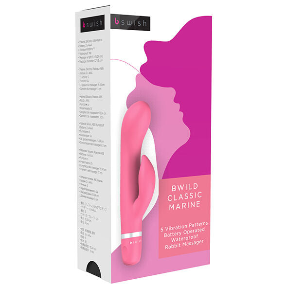 B SWISH - BWILD CLASSIC MARINE VIBRATORE CON RABBIT ROSA