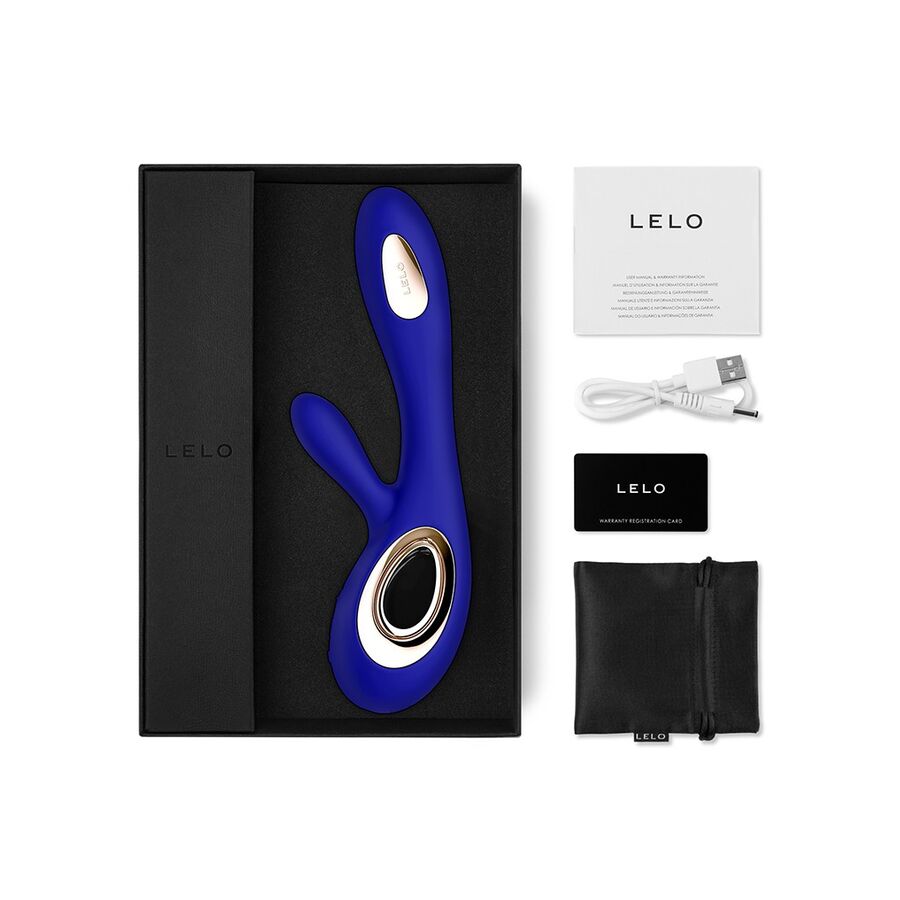 LELO - SORAYA WAVE VIBRATORE CON RABBIT BLU NOTTE