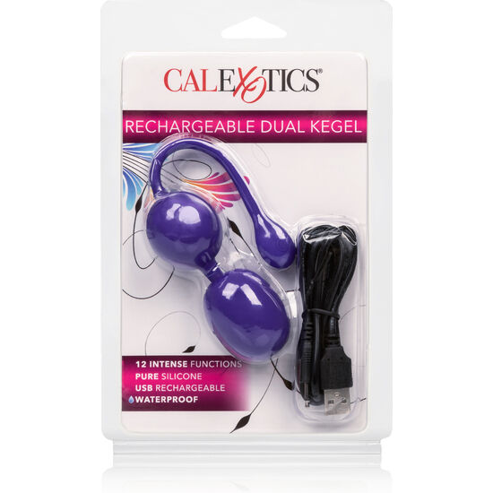 CALEXOTICS - PALLINE DI KEGEL DOPPIE RICARICABILI VIOLA