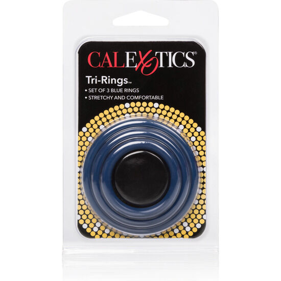 CALEXOTICS - TRI-RINGS SET 3 ANELLI PENE BLU