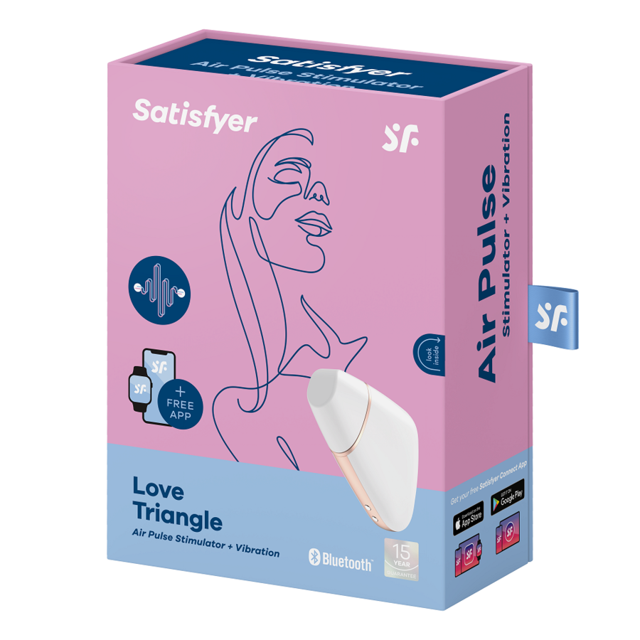 SATISFYER - LOVE TRIANGLE STIMOLATORE E VIBRATORE BIANCO