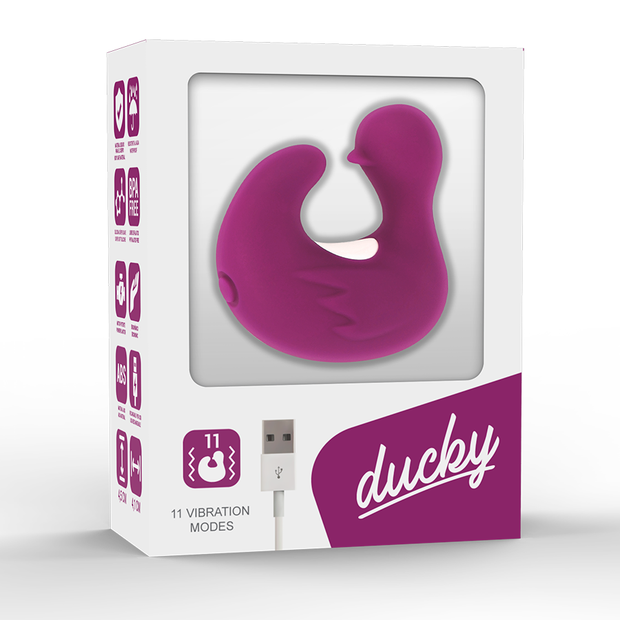 COVERME - DUCKYMANIA DITALE ANATRA STIMOLANTE RICARICABILE IN SILICONE