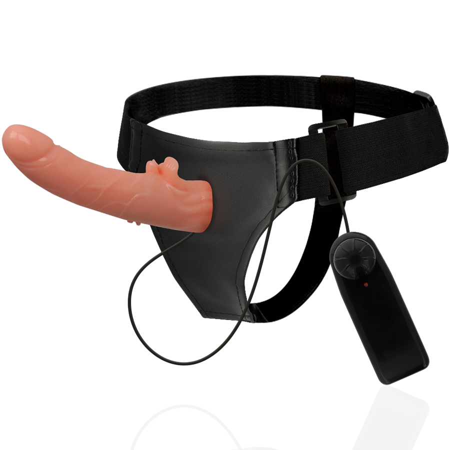 HARNESS ATTRACTION - HECTOR HARNESS CON PENE REALISTICO E VIBRAZIONE 20 CM -O- 3,5 CM