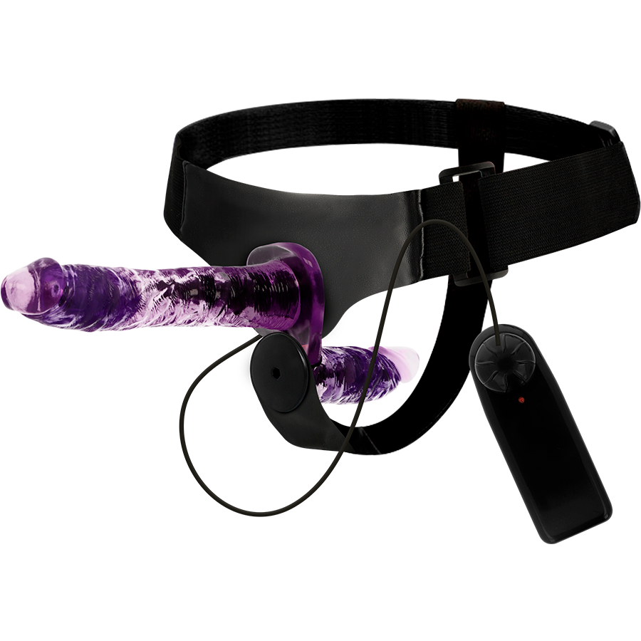 HARNESS ATTRACTION - RODNEY HARNESS DOPPIA PENETRAZIONE CON VIBRAZIONE 18 CM -O- 3.5 CM