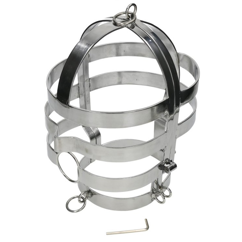 METAL HARD - MASCHERA DI SOTTOMISSIONE IN ACCIAIO