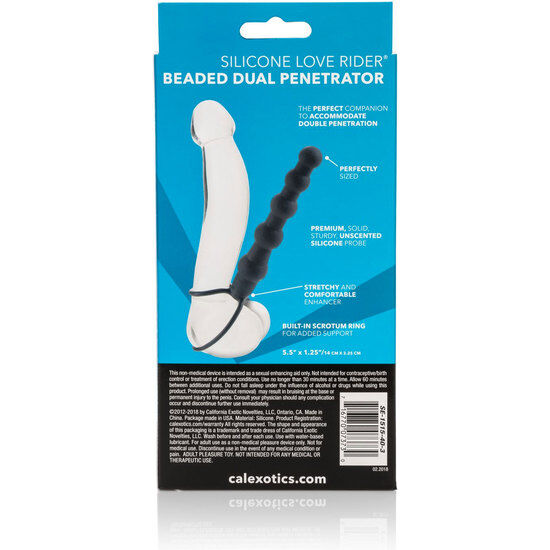 CALEXOTICS - BEADED DUAL PENETRATOR PROLUNGA PENE