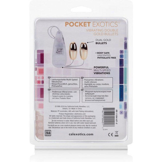 CALEXOTICS - BULLETS VIBRANTI COLOR ORO