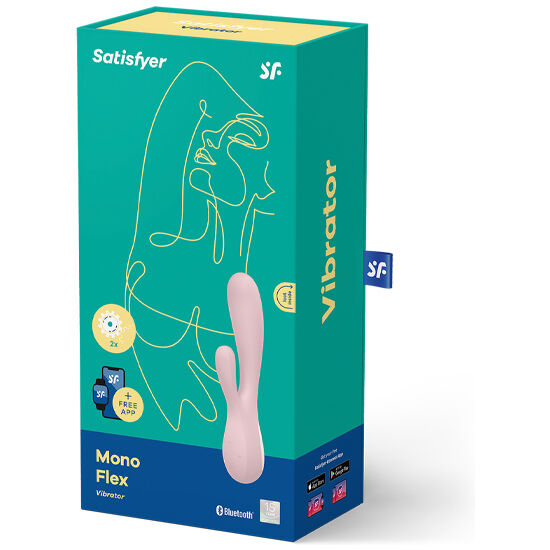 SATISFYER - MONO FLEX VIBRATORE CON APP ROSA