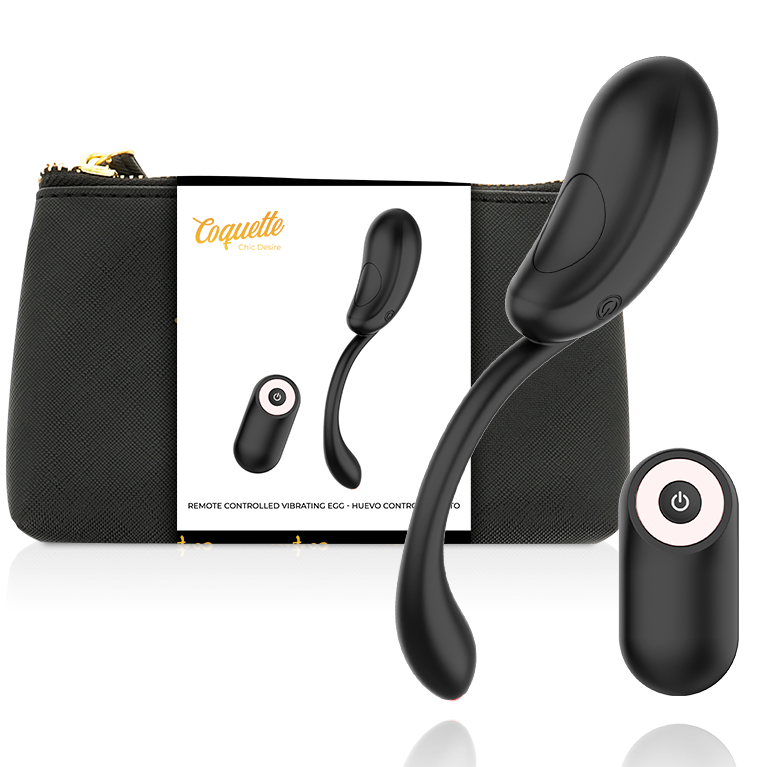 COQUETTE CHIC DESIRE - OVETTO VIBRANTE TELECOMANDO RICARICABILE NERO/ORO