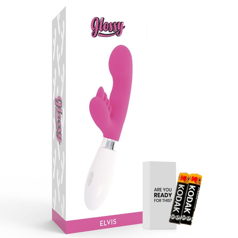 GLOSSY - ELVIS MASSAGGIATORE RABBIT ROSA