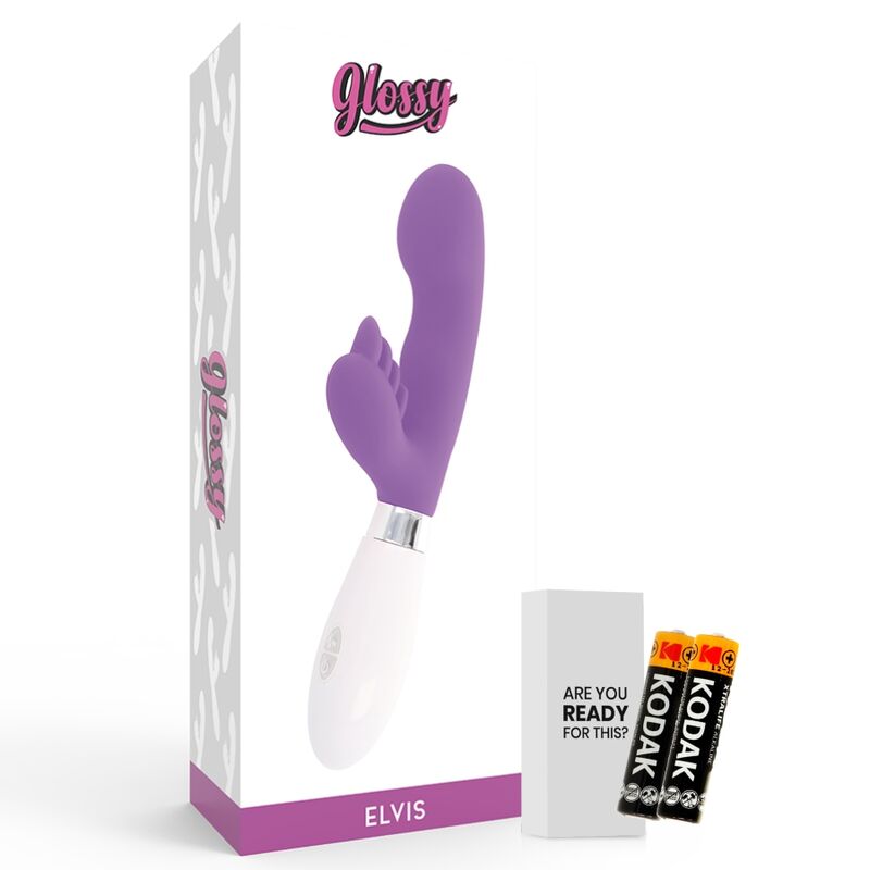 GLOSSY - ELVIS MASSAGGIATORE RABBIT VIOLA