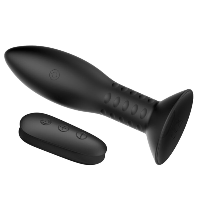 MR PLAY - PLUG CON PALLINE ROTANTI E TELECOMANDO NERO