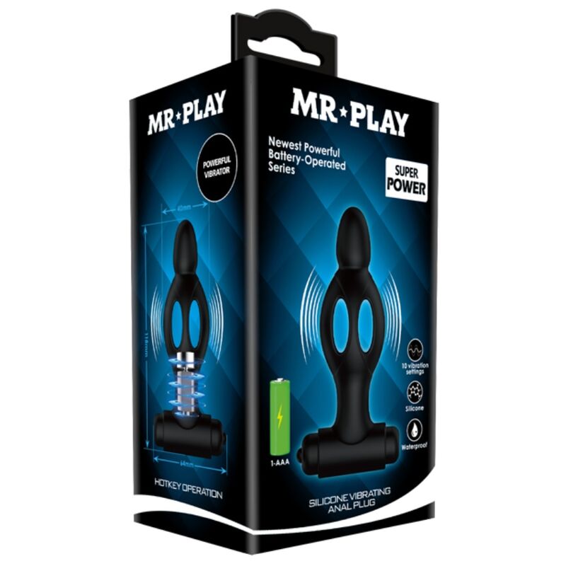 MR PLAY - PLUG ANALE VIBRANTE IN SILICONE