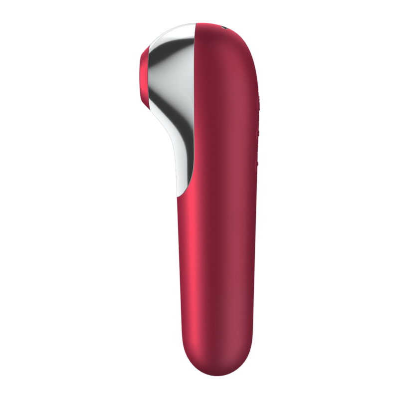 SATISFYER - DUAL LOVE AIR PULSE VIBRATORE E SUCCHIA CLITORIDE CON APP ROSSO