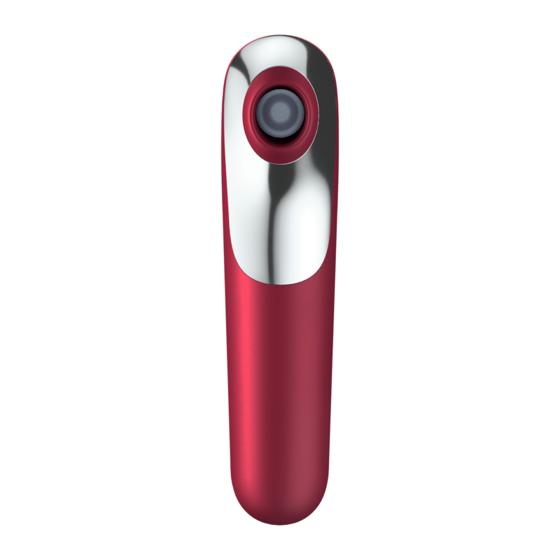SATISFYER - DUAL LOVE VIBRATORE E SUCCHIA CLITORIDE AIR PULSE CON APP ROSSO