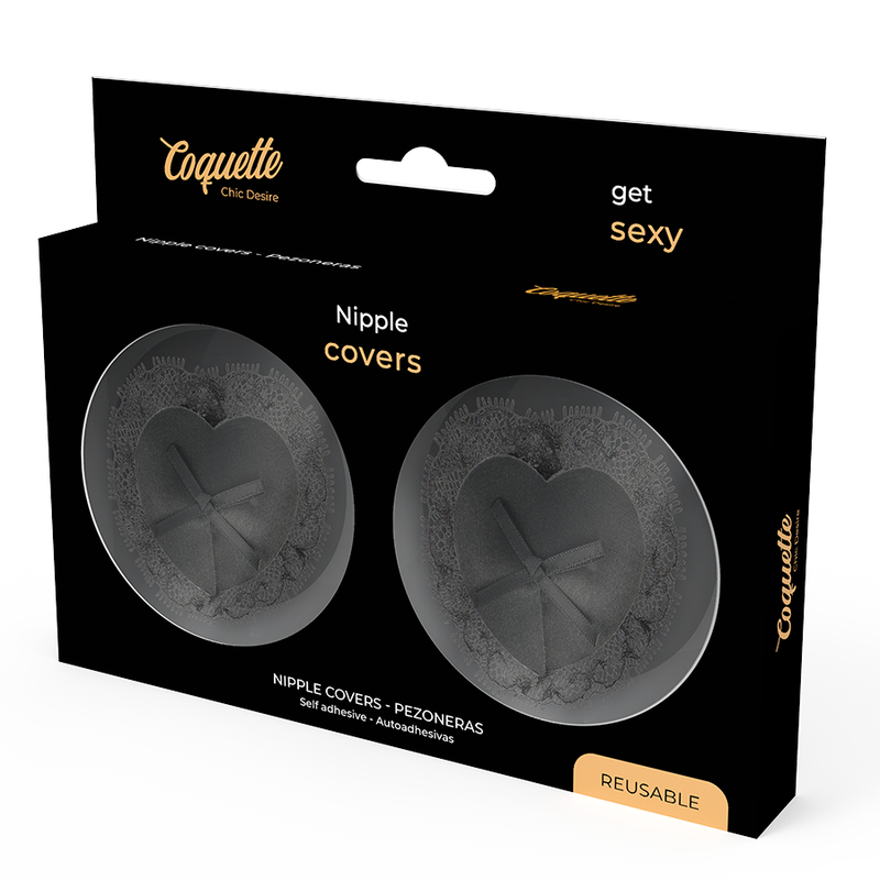 COQUETTE CHIC DESIRE - COPRICAPEZZOLI IN PIZZO NERO