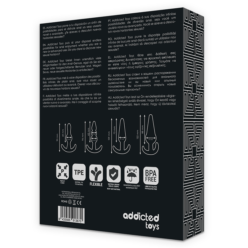ADDICTED TOYS - SET 4 PLUG ANALI