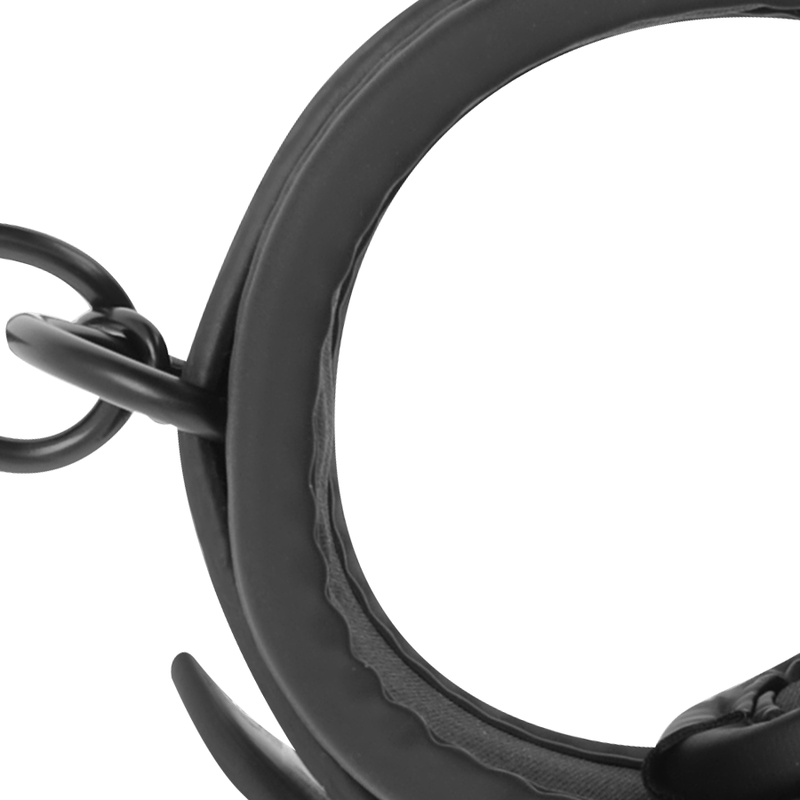 FETISH SUBMISSIVE - MANETTE PER LA CAVIGLIA IN PELLE VEGANA CON FODERA IN NOPRENE