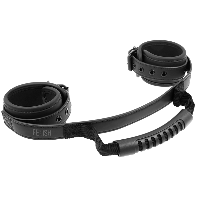 FETISH SUBMISSIVE - MANETTE CON FODERA IN NEOPRENE E MANIGLIA