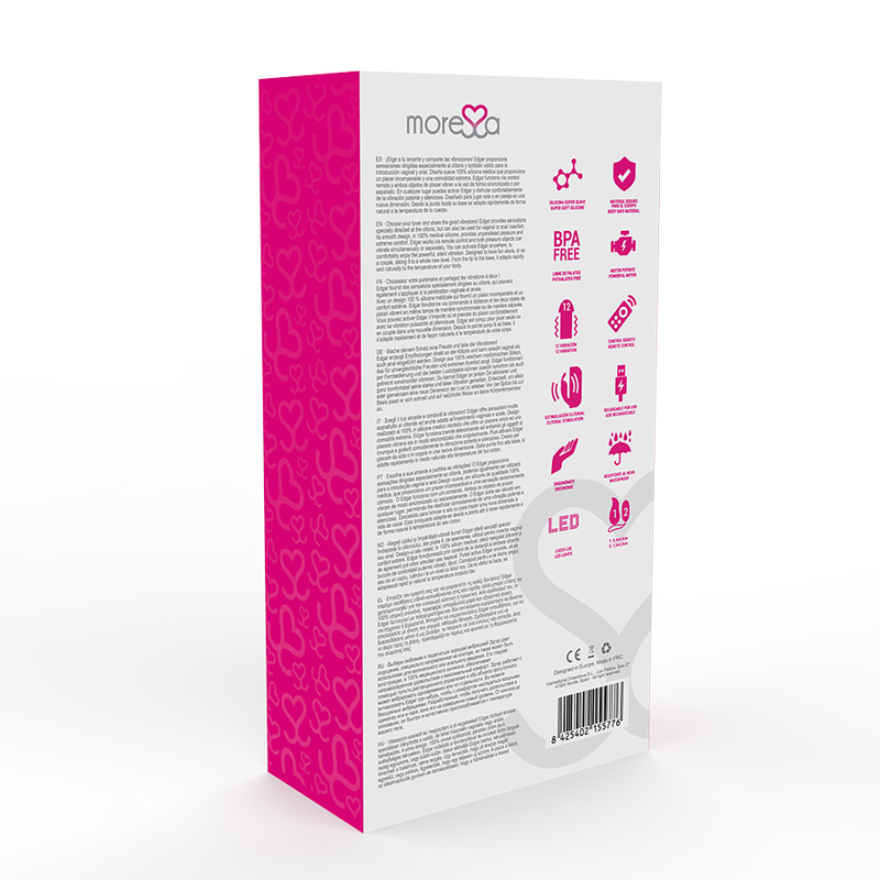 MORESSA - EDGAR OVETTO IN SILICONE CON TELECOMANDO ROSA