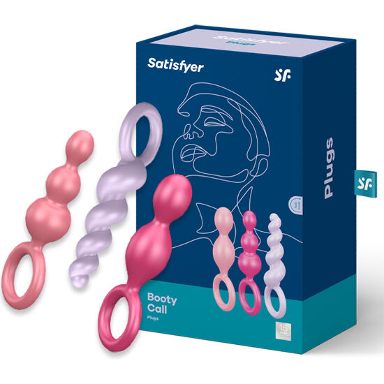 SATISFYER - SET DI 3 PLUG ANALI VARI COLORI