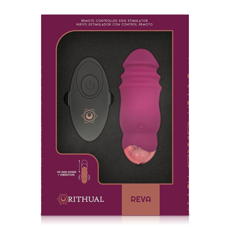 RITHUAL - REVA OVETTO MOVIMENTO DI SPINTA UP AND DOWN + VIBRAZIONE CON TELECOMANDO