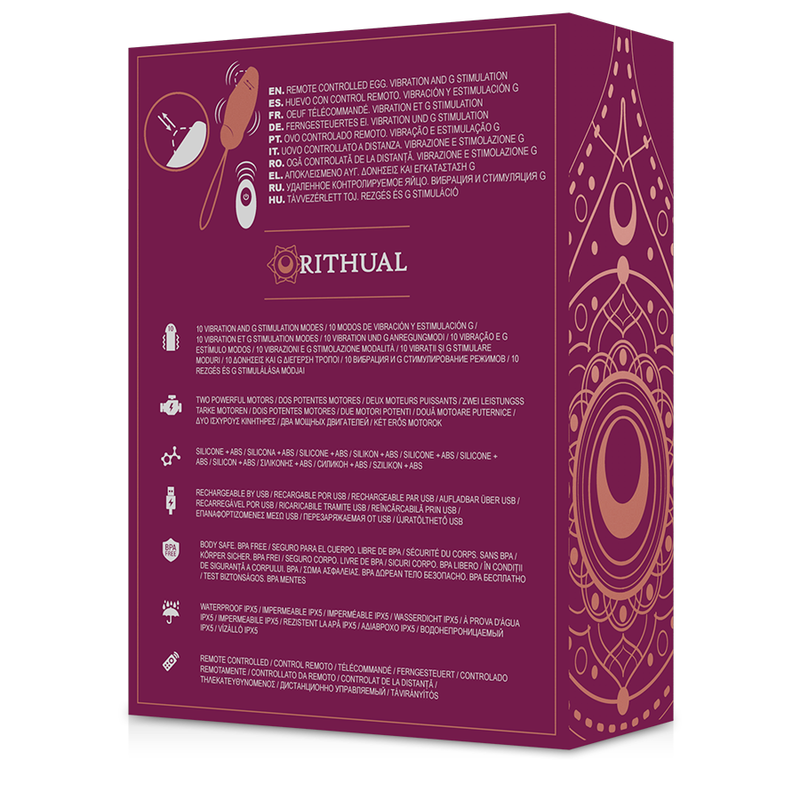 RITHUAL - PRIYA OVETTO VIBRANTE PUNTO G CON TELECOMANDO